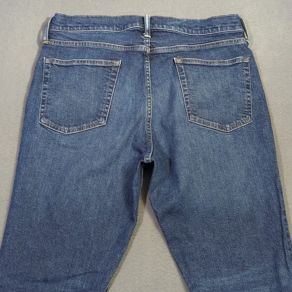 J. Crew Jeans Men's 33x32 Blue 1040 Athletic Tapered Fit Stretch Denim